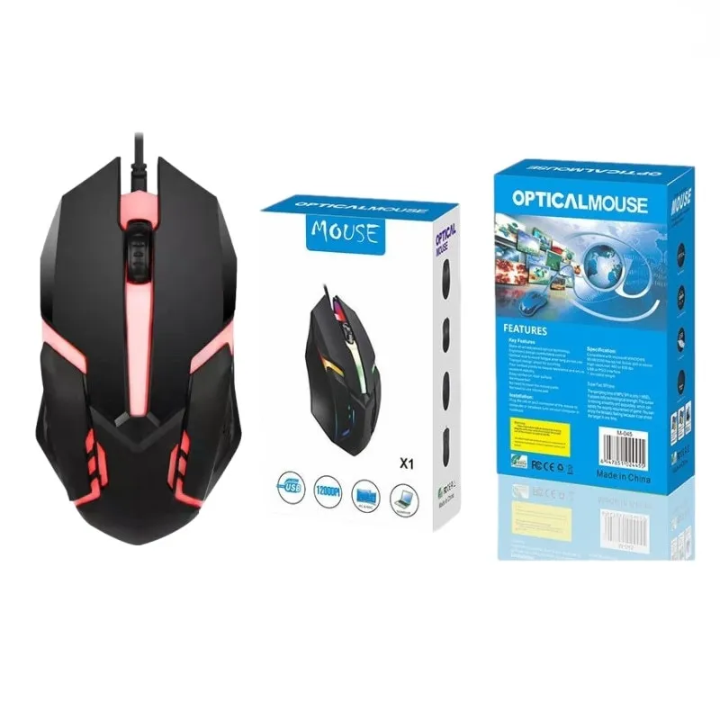 Best-Selling Wired USB Gaming Mouse 3D RGB Ergonomic Optical Computer Gamers Mouse for PC Laptop Compatible