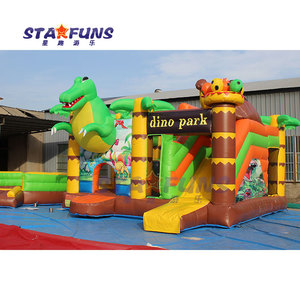 Nouveau Design <span class=keywords><strong>Château</strong></span> <span class=keywords><strong>Gonflable</strong></span> <span class=keywords><strong>Dinosaure</strong></span> Commercial avec Toboggan pour Enfants à Vendre - Product Image 4