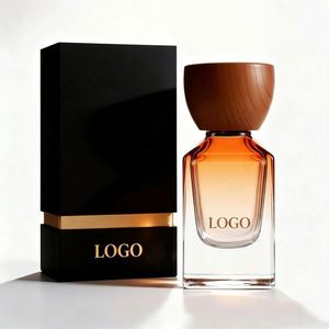 Nouveauté : flacon de parfum vide en verre ambré transparent noir de 30 ml et 50 ml, carré, unique, luxueux, avec vaporisateur - Product Image 2