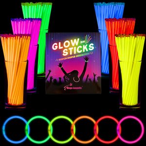 Bâtons lumineux PE en vrac, pack de fête, <span class=keywords><strong>Halloween</strong></span>, camping, toutes occasions, 8 pouces, durables, jetables, multicolores, 6-8 heures, marque JH, boîte cadeau - Product Image 5