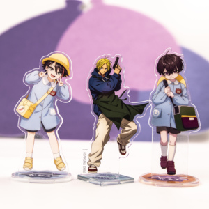 Personalized Custom Plastic Cartoon Base-Free Stained Glass Standee Supporting Customization Creating Exclusive