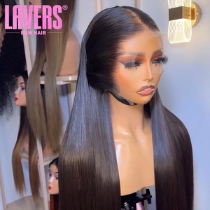 วิกผมแบบไม่ต้องใช้กาว พร้อมสวมใส่ ผมแท้จากอินเดีย 100% วิกผมแบบมีเชือกผูกด้านหน้า สำหรับผู้หญิงผิวสี วิกผมแบบ HD Lace บางเฉียบ วิกผมแบบไม่ต้องใช้กาว HD Lace เต็มศีรษะ - Product Image 1