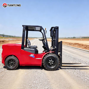 Forklift Diesel 2.5 Ton Sit-Down 4 Roda, Pengiriman Gratis, Garansi 1 Tahun, Bersertifikat CE untuk Penanganan Logistik Gudang dan Pabrik - Product Image 1