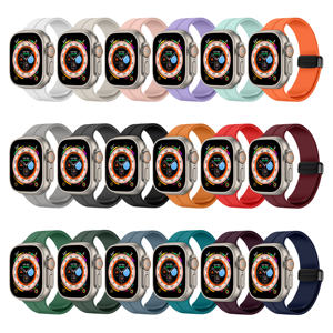 Cinturino sportivo magnetico RYB per <span class=keywords><strong>Apple</strong></span> <span class=keywords><strong>Watch</strong></span> Ultra, cinturino in silicone impermeabile con chiusura magnetica a maglie per iWatch Serie 9 8 7 - Product Image 6