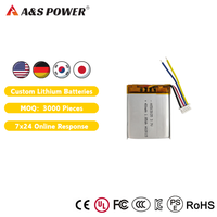 Batterie au lithium polymère 3,7 V 450 mAh 503035 pour équipement de protection de l'environnement