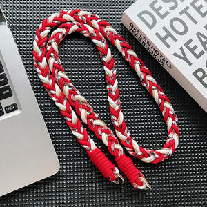 튼튼한 직조 로프 체인 귀여운 분실 방지 조절 가능 탈부착 끈 보호용 다양한 색상 휴대폰 케이스 크로스바디 스트랩 - Product Image 4