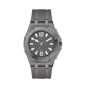 Reloj Bold Presence Statement con caja octogonal de 46 mm, correa de silicona, cuarzo analógico, deportivo, accesorio de moda diario para hombre. - Product Image 3