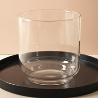 1000ml Hochwertiger Borosilikatglas-Eiskübel und Weindekanter mit herausnehmbarer Kühlkammer und optionalem Korkballverschluss
