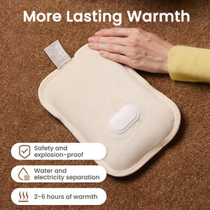 Sac d'eau chaude de Charge électrique de sécurité compresse chaude auto-chauffante <span class=keywords><strong>bouillotte</strong></span> avec couvercle pour enfants enfants bébé - Product Image 3