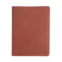 Tout nouveau produit personnalisé étanche en cuir véritable porte-passeport portefeuille de voyage