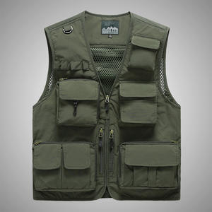 2025 <span class=keywords><strong>gilet</strong></span> sottile da <span class=keywords><strong>uomo</strong></span> alla moda primavera autunno nuova giacca da trekking all'aperto con Multi-tasche traspirante imbottito in cotone impermeabile - Product Image 5