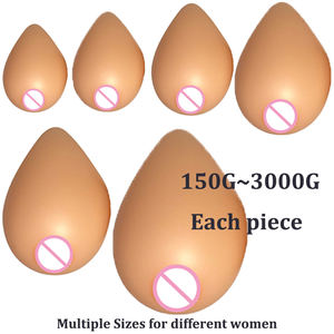 Prothèse mammaire en silicone non adhésive en forme de goutte d'eau, 1 pièce, pour mastectomie - Product Image 4