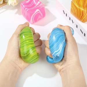 Jouet en gros Cube Fluide à Remontée Lente Anti-Stress à Presser, Jouet Sensoriel Fidget Cube d'Eau, Fournisseur OEM ODM - Product Image 1