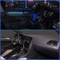 Accessoires de voiture TMPRO, style de remplacement, lumière ambiante RGB multi-modes pour VW Golf 7 2014-2020, décoration intérieure de voiture