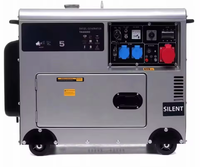 Générateurs diesel YHS à livraison rapide, super silencieux, monophasés/triphasés, double tension, 5 kW, 8 kW, 10 kW, 12 kW, avec option ATS pour usage domestique