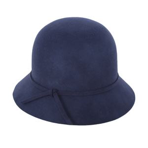 Donne Bowknot fedora con la corda per il partito Isolamento di lana 100% in inverno femminile Vintage Bowler Hat - Product Image 3