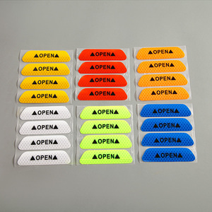 Autocollants de porte de voiture universels, marque d'avertissement de sécurité, ruban hautement réfléchissant, autocollant pour <span class=keywords><strong>casque</strong></span> de <span class=keywords><strong>moto</strong></span> et de vélo, 4 pièces/ensemble - Product Image 6