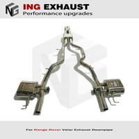 ING pour Land rover Range Rover Velar 2017 + 3.0T en acier inoxydable Catback soupape d'échappement voix aiguë