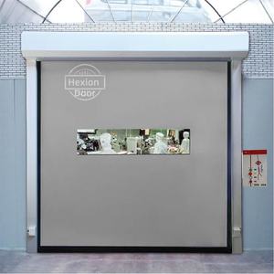 Scellage de <span class=keywords><strong>porte</strong></span> automatique en PVC à grande vitesse <span class=keywords><strong>Porte</strong></span> à fermeture à glissière à enroulement rapide Portes rapides à fermeture à glissière auto-réparatrices pour l'usine alimentaire certifiée CE - Product Image 5