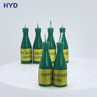 Vela Personalizada 2026 con Forma de Botella de Vino, Tema ROMANTICO, Diseño Atractivo para Fiestas, Postres y Decoración del Hogar
