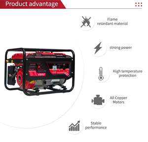 가정용 전기 휴대용 5kw 12 볼트 dc 소형 Xinbate 가솔린 발전기 - Product Image 4