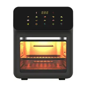 新款家用功能15L空气油炸锅可视智能无油低脂电烤箱