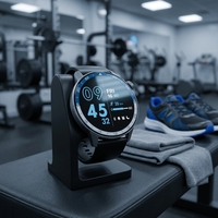 Montre connectée LE01 AMOLED 1,43 pouces, appels Bluetooth, suivi de la santé, montre de fitness, charge magnétique