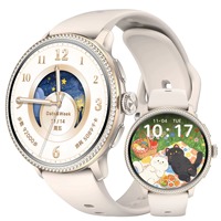 Reloj Inteligente 5G con Soporte para Tarjeta SIM Global, Pantalla AMOLED de 50 mm+, Carga Inalámbrica, Reloj de Lujo con Diamantes
