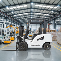Prix usine Chariot élévateur électrique au lithium JICHUAN 3 tonnes AWD, fourches 1350x160x100mm, pneus pleins, mât monophasé, 4 km/h