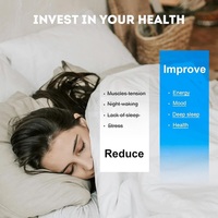 Drap-housse de massage thérapeutique avec fibres d'argent pour lit Queen Size, pour une meilleure qualité de sommeil et un bien-être amélioré