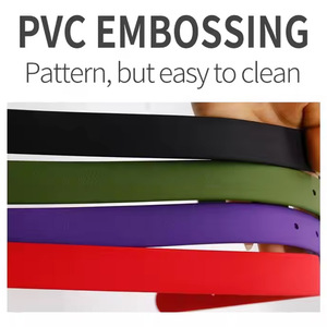 ชุดสายจูงสุนัขพร้อมโลโก้แบบกำหนดเอง สีแดง ปลอกคอ PVC ปรับได้ สำหรับสุนัขขนาดกลาง - Product Image 4