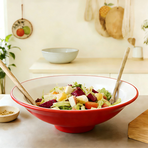 Bols de service incassables de 12 pouces, lavables au lave-vaisselle, en mélamine, grands bols à salade, bols de service pour fruits, pop-corn, chips - Product Image 4