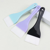 Pinceau applicateur de masque corporel extra-large en silicone, applicateur de lotion corporelle à poils doux, manche en plastique, outil de soin de la peau pour salon de beauté et spa