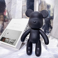 Populaire fluide dégoulinant ours Sculpture à la main ours noirs Figure économie Pot peinture dessin animé ours Statue