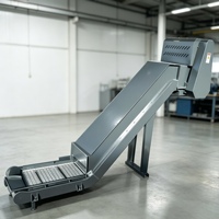 Convoyeur à plaques à chaîne de taille personnalisée, vitesse réglable, pour l'élimination des copeaux sur diverses machines CNC