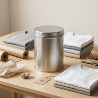 Boîte en métal ronde personnalisée pour emballage de vêtements