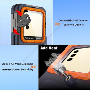 Étui de téléphone étanche professionnel en gros, housse universelle pour téléphone portable, résistante à 15 mètres, idéale pour le surf, la natation et la plongée en apnée en extérieur - Product Image 5