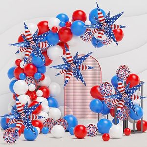 Globo Metálico con Diseño de Estrella de la Bandera Americana, para el 4 de Julio y Fiestas Patrióticas - Product Image 5