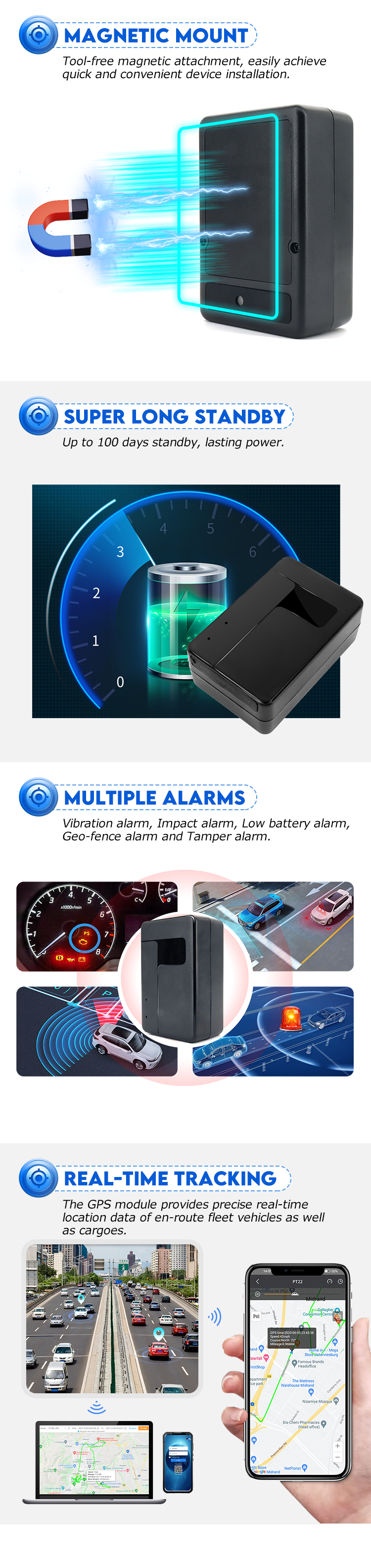 10000MAHベスト隠し車長続き磁気ミニスパイガジェットワイヤレス