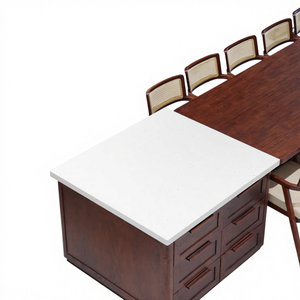 Grande armoire de rangement de cuisine-Armoire de cuisine moderne en MDF HPL Armoire de cuisine élégante au design durable pour fabricant vietnamien - Product Image 1