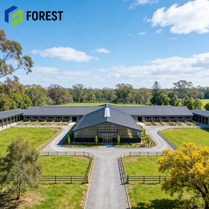 Centre équestre de grande envergure 60x120 pieds à structure métallique, conception à portée libre de style moderne pour l'entraînement professionnel - Product Image 1