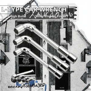 L Type <b>Extension</b> Wheel Wrench <b>Socket</b> Carbon Steel Hand Tools for Car Repair Chrome Finish Metric Measurement System OEM - Product Image 3