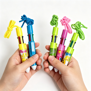 Bolígrafo de Plástico 4 en 1 con Diseño Creativo de Dibujos Animados, con Cuerda y Logotipo Personalizado - Product Image 5