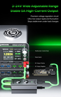 Estación de Carga Rápida Multipuerto MECHANIC G-Power 200W con Fuente de Alimentación Ajustable y Monitoreo de Voltaje y Corriente para Herramientas de Prueba