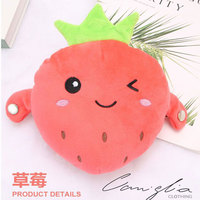 Jouets en peluche électroniques interactifs créatifs avec capteur de mouvement, jouets musicaux en forme de fraise, poupée musicale pour la relation parent-enfant, jouets tendance