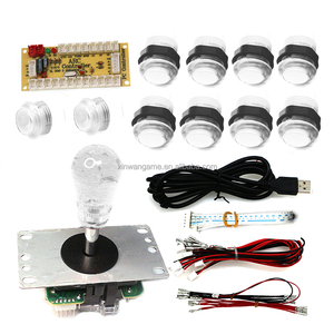 Tự Làm Sanwa 8-Cách Cần Điều Khiển Kit Không Chậm Trễ USB LED Push <span class=keywords><strong>Button</strong></span> <span class=keywords><strong>Arcade</strong></span> <span class=keywords><strong>Stick</strong></span> Cho PC Mame Máy Trò Chơi Coin Pusher - Product Image 4