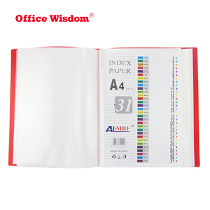 Tùy chỉnh khuyến mại logo nhựa A4 20 Pockets hiển thị clearbook tấm trong suốt Protector PP rõ ràng thư mục tài liệu - Product Image 2