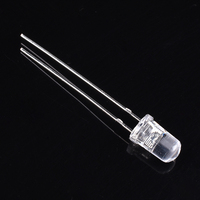 Diode LED ronde transparente 5MM F5, LED radiales blanches/vertes/rouges/bleues/jaunes/oranges/roses/violettes de haute qualité