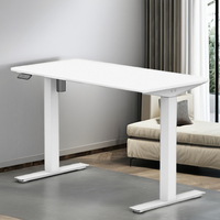 Bureau électrique intelligent à hauteur réglable mobilier de bureau exclusif cadre de bureau électrique à double moteur bureau à position debout flexible