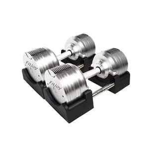 New Cast Iron Adjustable <b>Dumbbells</b> Set for Gym Fitness-Unisex 1.5kg-41.5kg <b>Weight</b> Range - Product Image 1